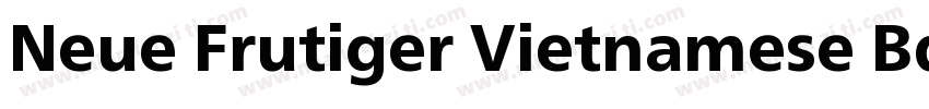 Neue Frutiger Vietnamese Bd字体转换